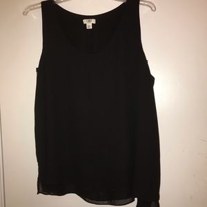 Plus Size Cato Women’s Black Layered Tank